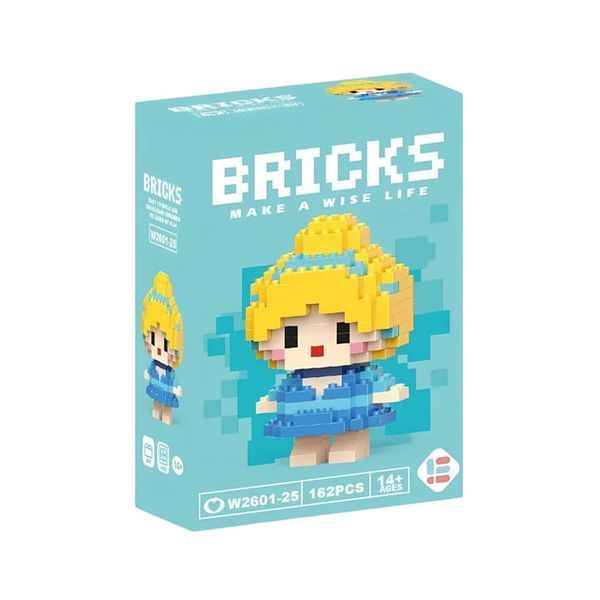 Конструктор з мікроблоків Bricks W2601-25 Попелюшка 162 блоки фото