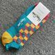 Шкарпетки короткі чоловічі Happy Socks зелені Куб демісезонні фото 4