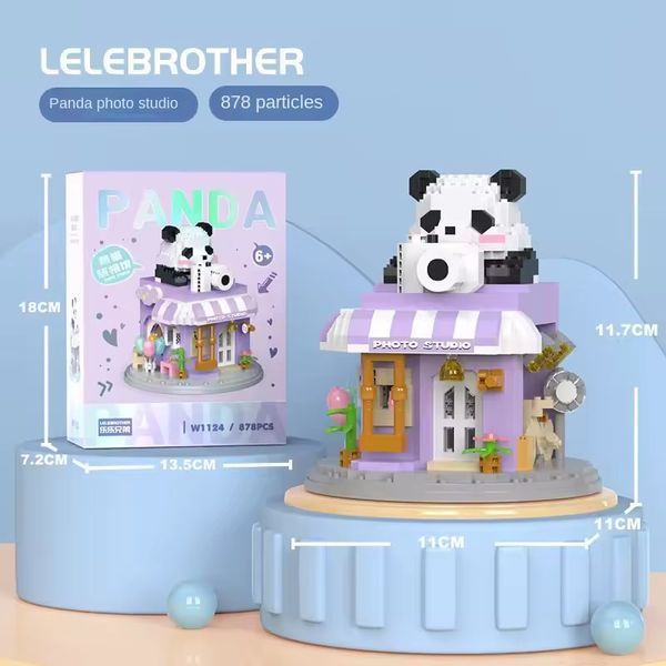 Конструктор з мікроблоків Panda W1124 Фотостудія 878 блоки фото