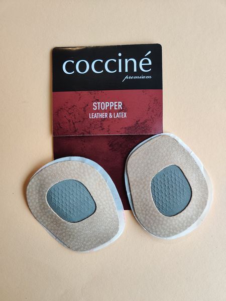 Утримувач стопи Coccine 665/69 Stopper Latex&Leather шкіряний бежевий фото