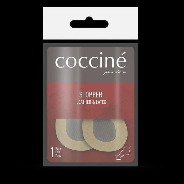 Утримувач стопи Coccine 665/69 Stopper Latex&Leather шкіряний бежевий фото