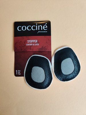 Утримувач стопи Coccine 665/69 Stopper Latex&Leather шкіряний чорний фото