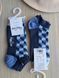 Шкарпетки короткі чоловічі Happy Socks темно-сині Куб демісезонні фото 1