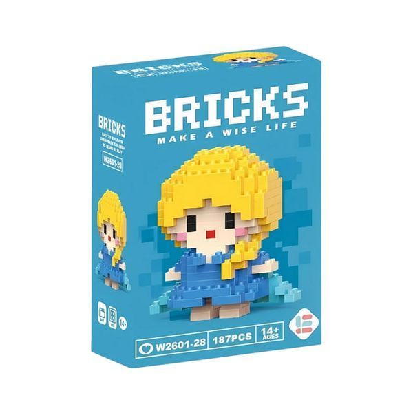 Конструктор з мікроблоків Bricks W2601-28 Ельза 187 блоків фото