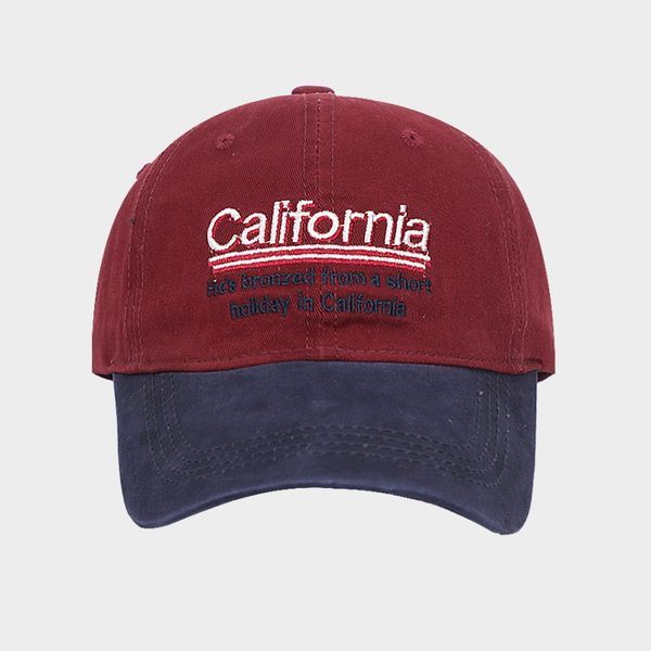 Стильна кепка Fashion California бордова 56-58 фото