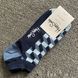 Шкарпетки короткі чоловічі Happy Socks темно-сині Куб демісезонні фото 3