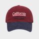 Стильна кепка Fashion California бордова 56-58 фото 2