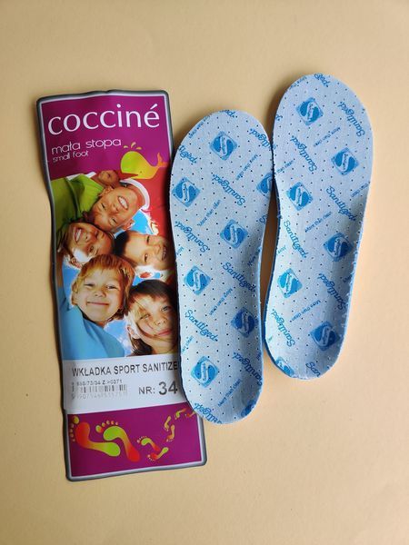 Дитячі антибактеріальні устілки Coccine Sport Sanitized Mala Stopa 665/73 фото