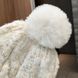 Зимова шапка Fashion Косички молочна 55-59 фото 2