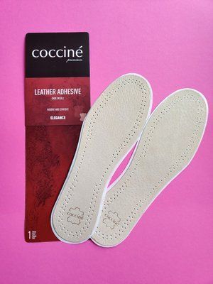 Шкіряні устілки що вклеюються Coccine Leather Adhesive 665/51 бежеві фото