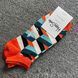 Шкарпетки короткі чоловічі Happy Socks помаранчеві Лабіринт демісезонні фото 3