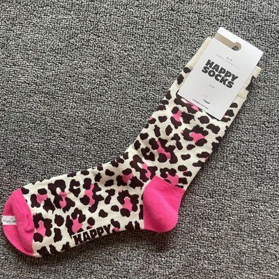 Шкарпетки жіночі Happy Socks біло-рожеві Квіти демісезонні фото