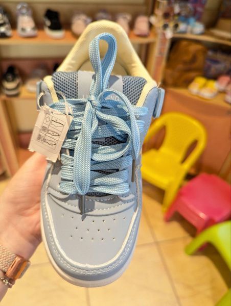 Кросівки підліткові Fashion B-18 блакитні 32-37 фото