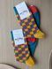 Шкарпетки чоловічі Happy Socks зелено-жовті Куб демісезонні фото 3