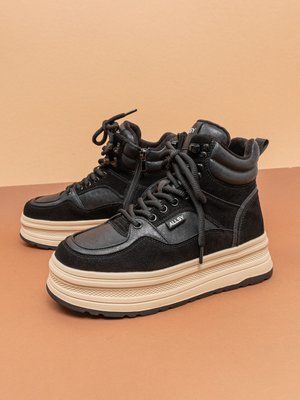 Жіночі зимові черевики Allsy 551-20881-1ZM чорні натуральна шкіра фото