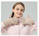 Рукавички осінньо-зимові Fashion світло-сірі сенсорні фото 3