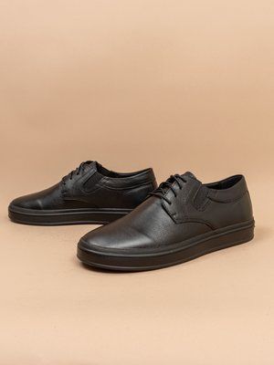 Чоловічі туфлі Rondo 802/44 чорні натуральна шкіра фото