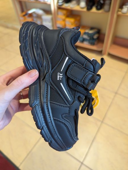 Кросівки для дівчинки Clibee 1750 чорні демі 33-37 фото