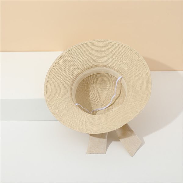Жіночий солом'яний капелюх Fashion Полотно коричневий 55-57 фото