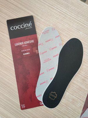 Чорні шкіряні устілки Coccine Leather Adhesive 665/51/02 фото
