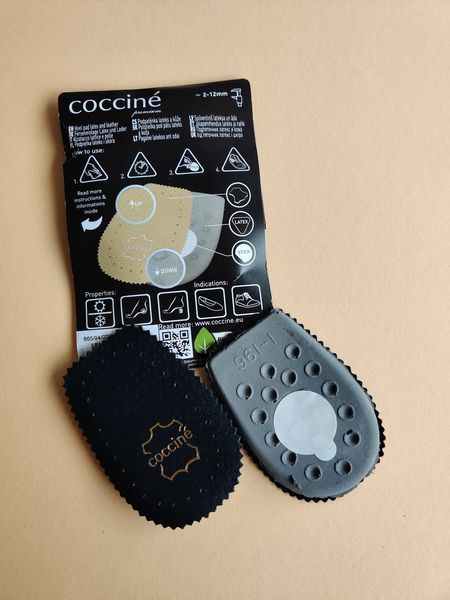 Підп'яточник Coccine 665/94 Heel Pad Leather&Latex шкіряний чорний фото