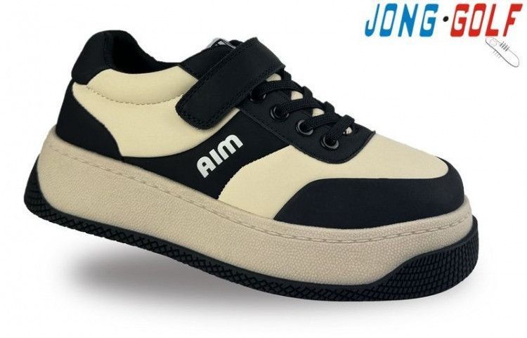 Кросівки для дівчинки Jong Golf 3121024 чорні/бежеві 31-36 фото