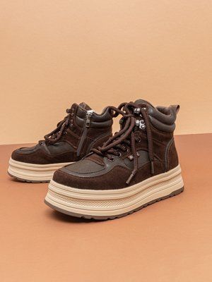 Жіночі зимові черевики Allsy 551-20881-18ZM коричневі натуральна шкіра фото