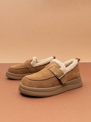 Жіночі зимові черевики угги Leathershoes 5557 бежеві натуральна замша фото