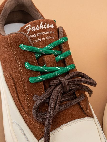 Жіночі кросівки кеди Fashion&nbsp;9097 коричневі замшеві натуральна шкіра фото