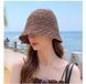 Жіноча соломʼяна панама Fashion коричнева 56-58 фото 2
