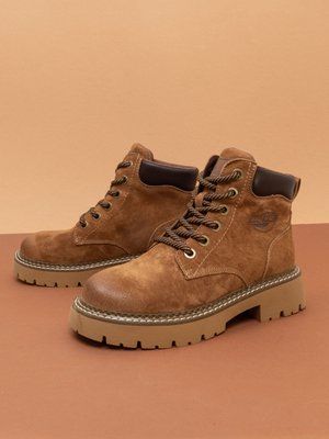 Жіночі черевики Fashion 9261 коричневі шкіряні демісезонні фото