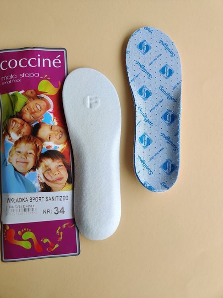 Дитячі антибактеріальні устілки Coccine Sport Sanitized Mala Stopa 665/73 фото
