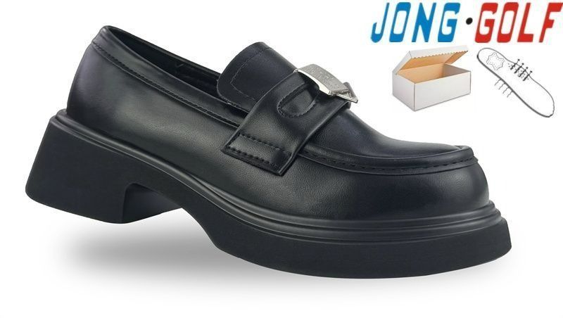 Туфлі для дівчинки Jong Golf C11670-0 чорні шкіряні 30-37 фото